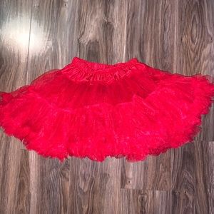 red tutu skirt